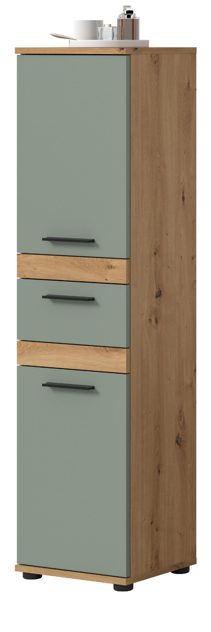 Inn.Furn Midischrank Salbeigrün 35x137x31 cm