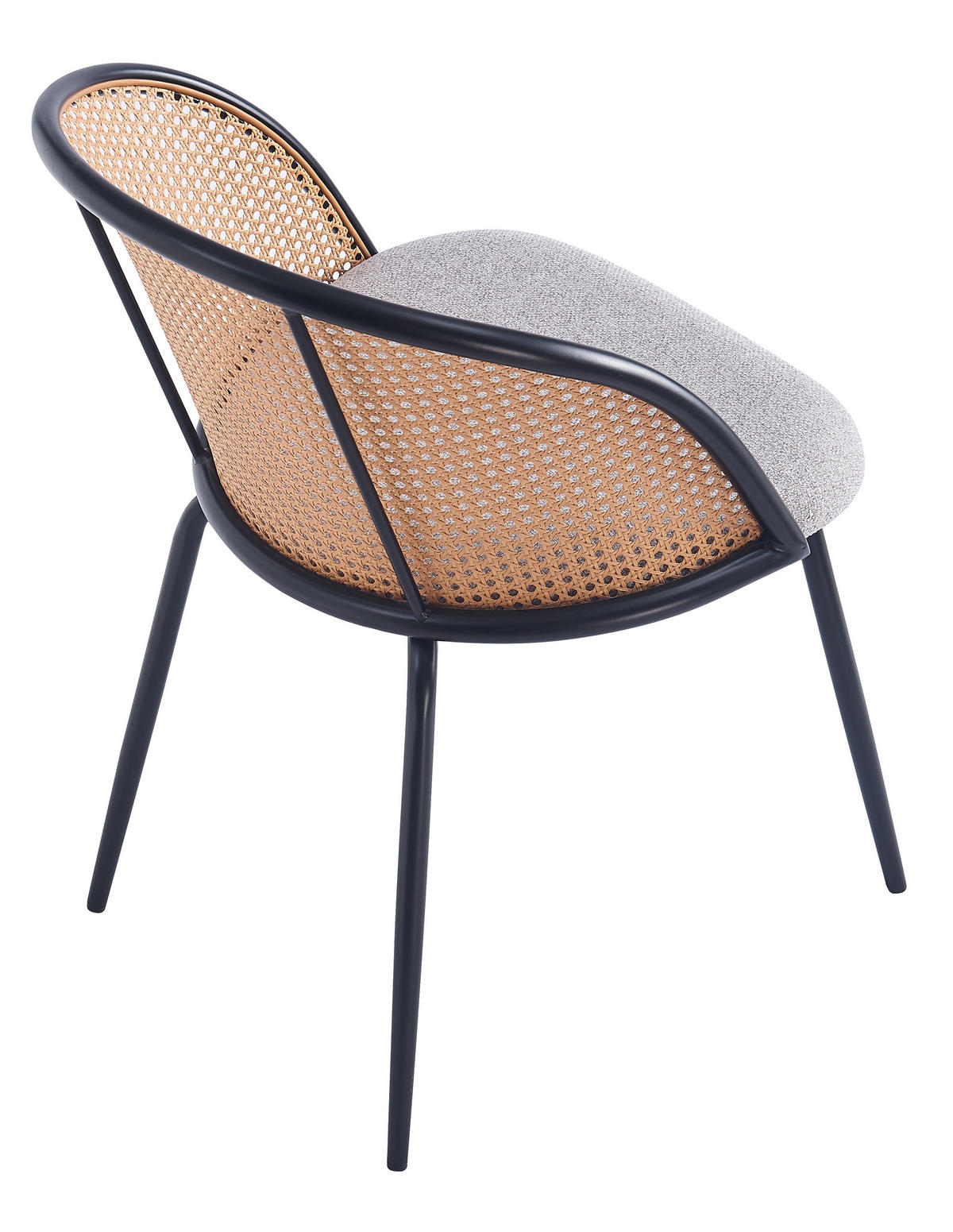 STUHL 2er-Set Kunstleder Grau - Grau, Textil (53/77/55cm) - Nordlys