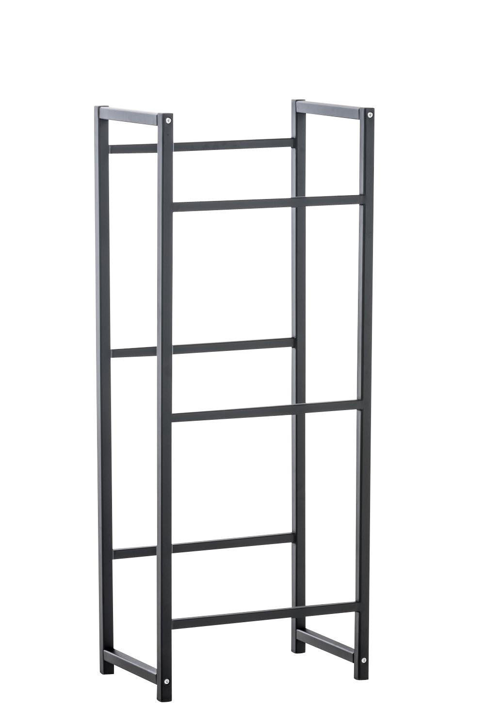 KASTENSTÄNDER Metall schwarz - Schwarz, Metall (47/116/31cm) - CLP