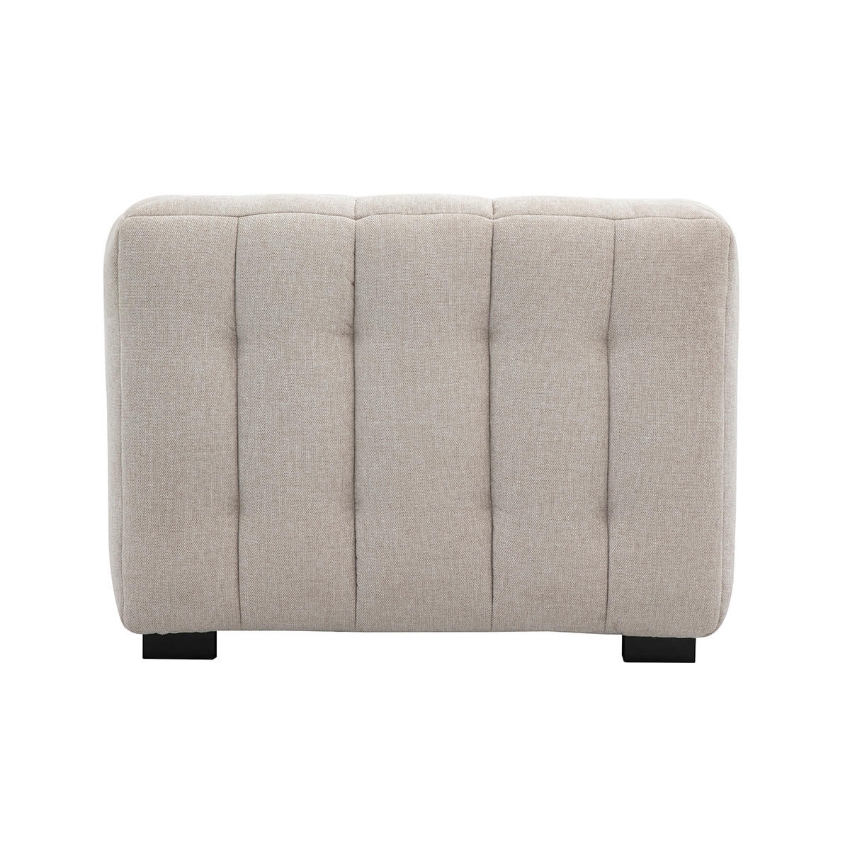 SESSEL Designer Stoff Effekt-Samt Beige CORTO - Beige, Textil (90/74/101cm) - Miliboo
