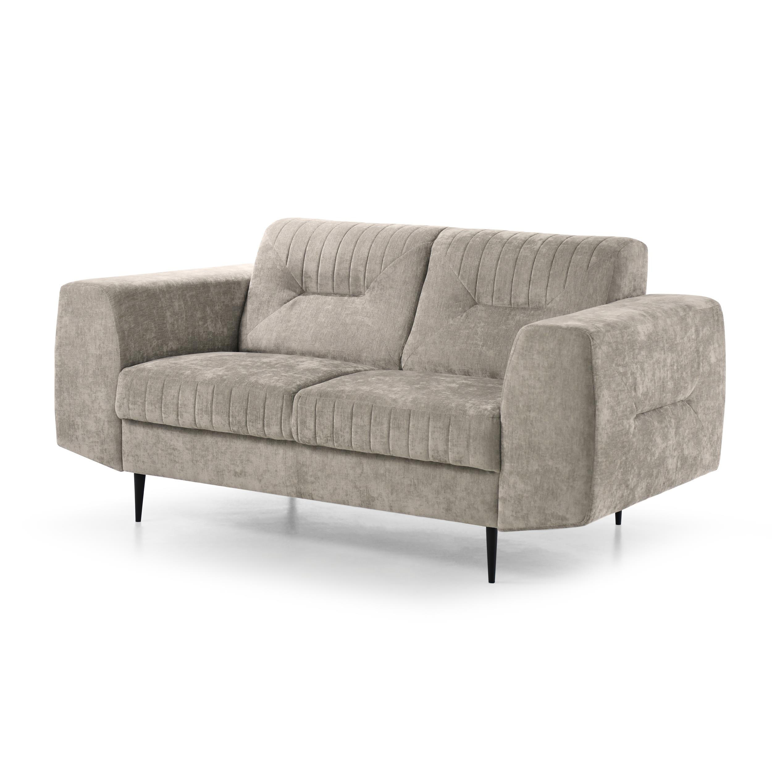 Beautysofa POHOVKA Venezia 2místná s kovovými nohami, béžová, 233 cm