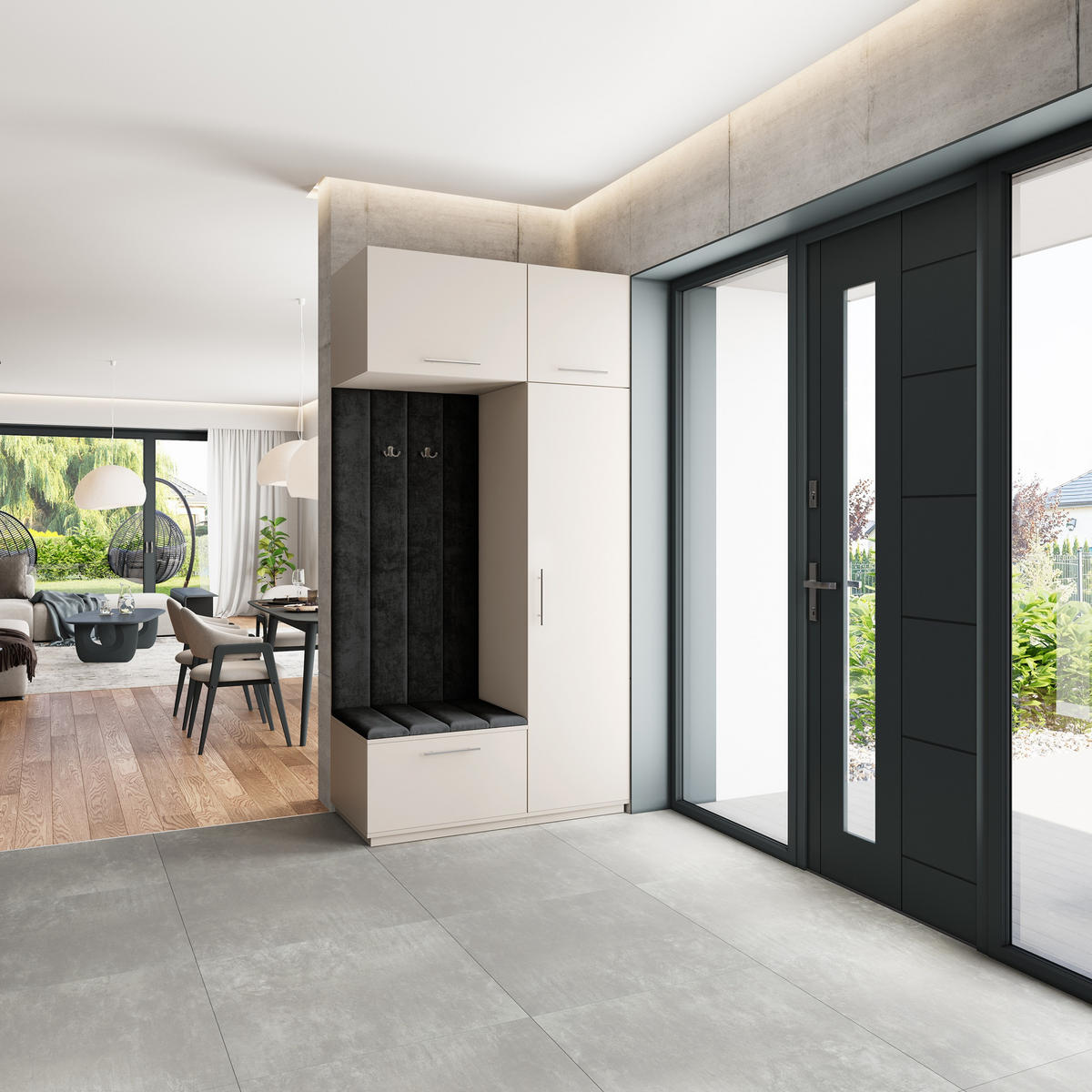 GARDEROBENSCHRANK REMA 120/240/60 cm Modern Kaschmir - Kaschmir, Holzwerkstoff (120/240/60cm) - MASSENO