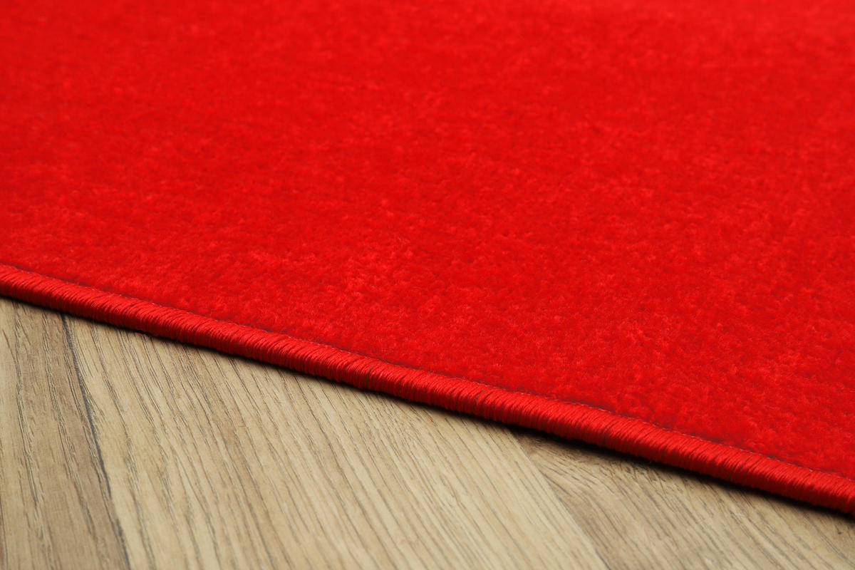 TEPPICH MONO SQUARE Rot 120/120 cm - Rot, Kunststoff (120/120cm) - Tapiso