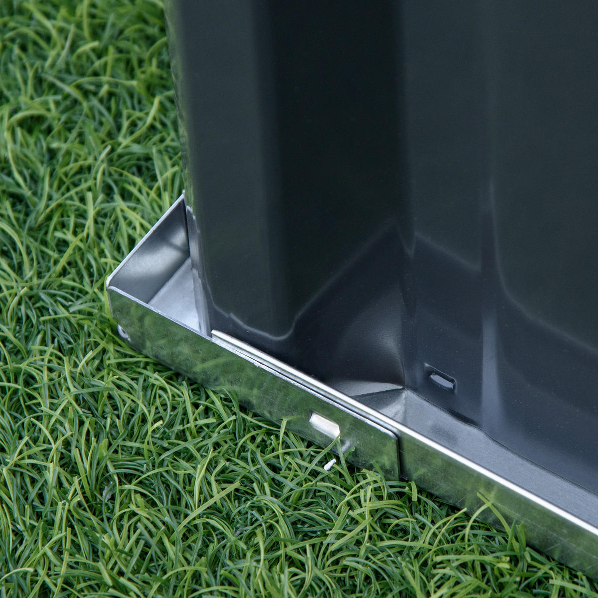 GARTENBEET, Grau - Grau, Metall (90/30/258cm) - Outsunny