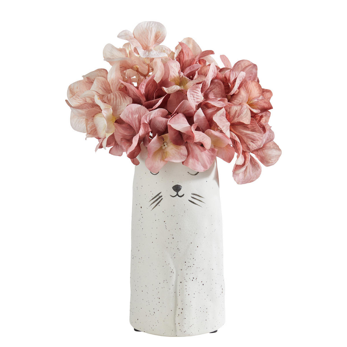 VASE Gato Katze 26 cm - Weiß, Keramik (20cm) - Butlers