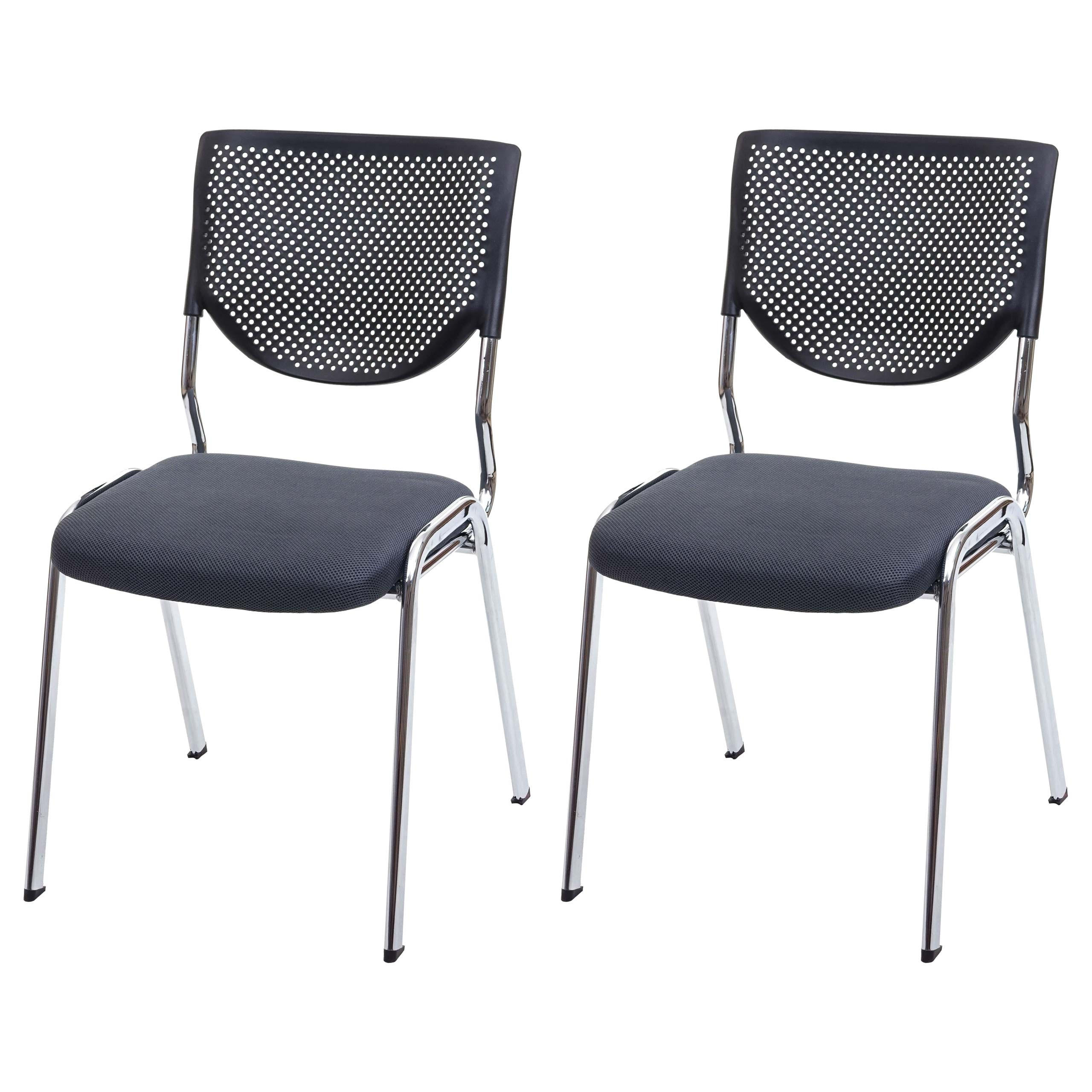 BESUCHERSTUHL Grau 2er-Set - Grau, Textil (49/83/58cm) - MCW