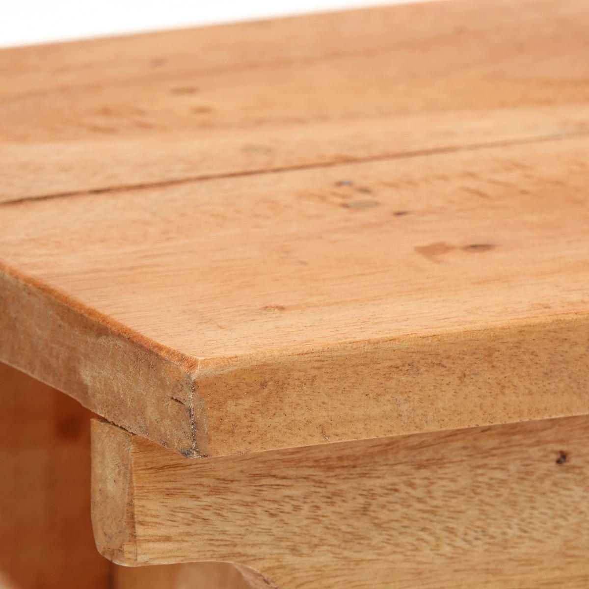 HOCKER Jarno Mahagoni Massivholz naturfarben - Naturfarben, Holz (40/25/20cm) - CREEDWOOD