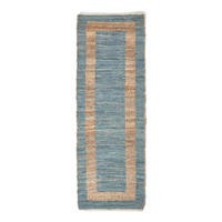 TEPPICHLÄUFER Veranda, Hanf & Baumwolle 66/200 cm - Grau, Textil (66/200cm) - Homescapes