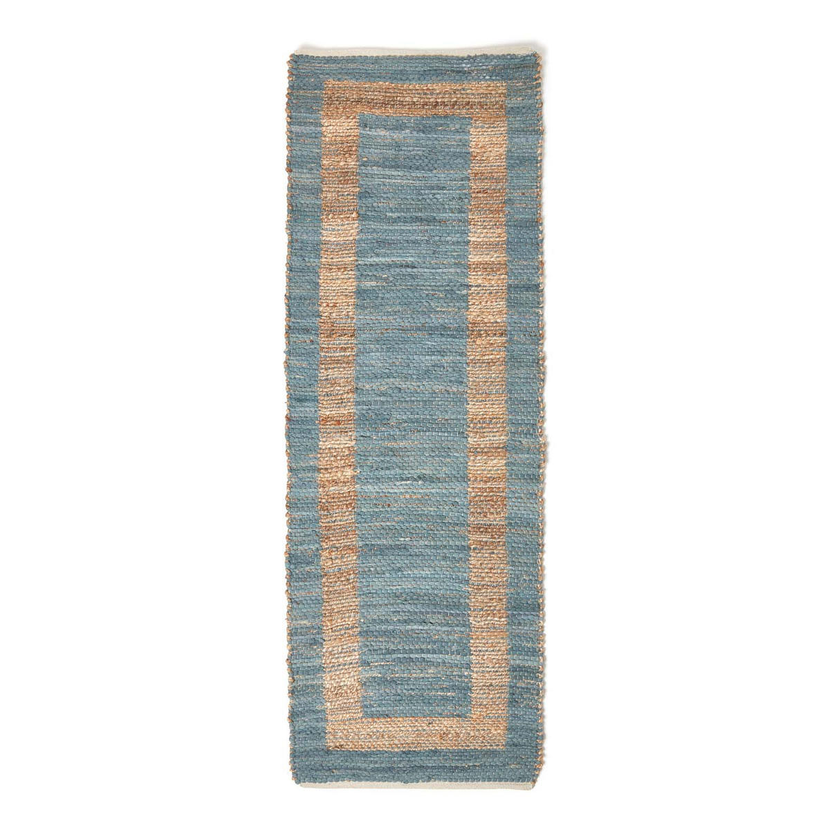 TEPPICHLÄUFER Veranda, Hanf & Baumwolle 66/200 cm - Grau, Textil (66/200cm) - Homescapes