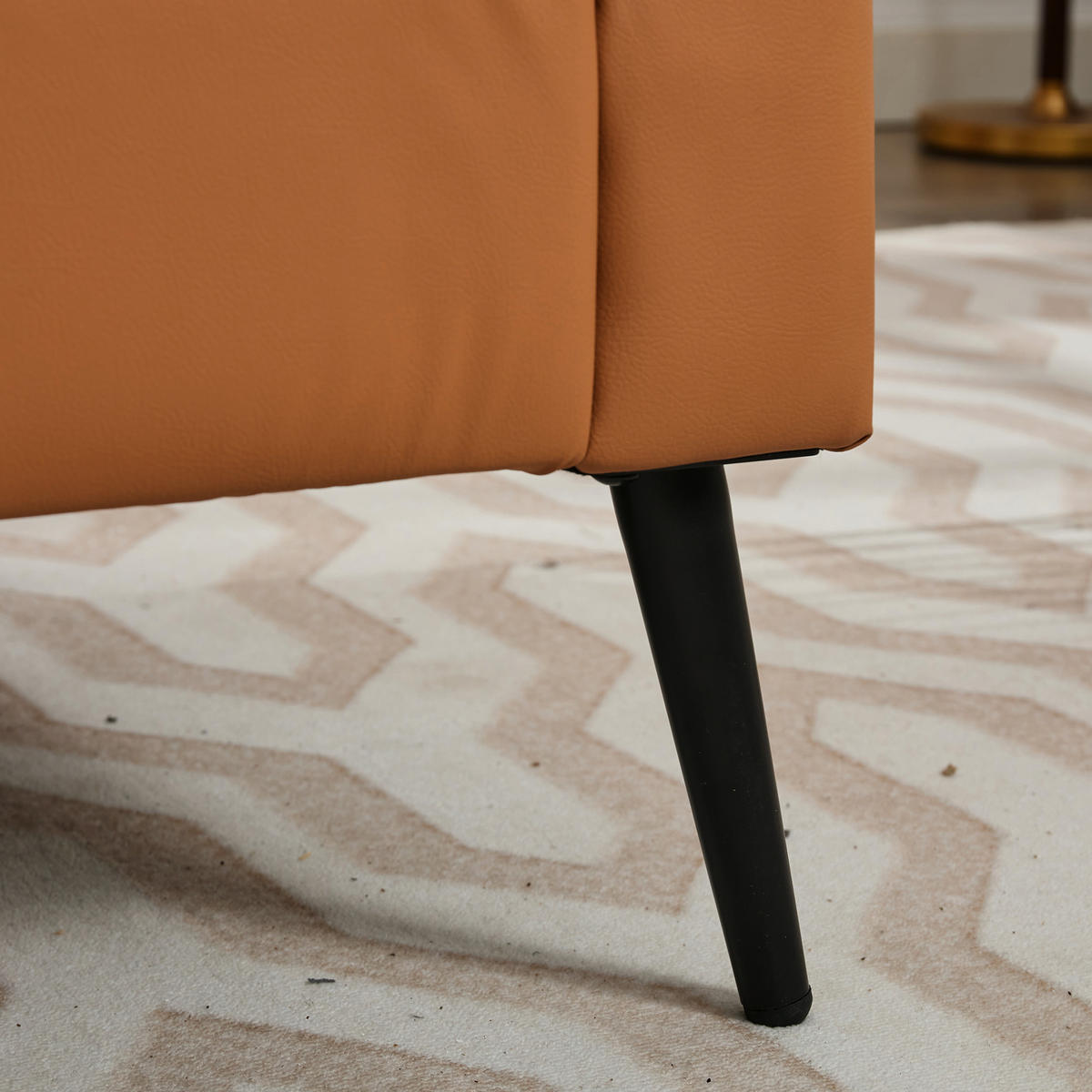 SESSEL Kunstleder Braun mit kissen - Braun, Holzwerkstoff/Textil (80/80/68cm) - WISHDOR