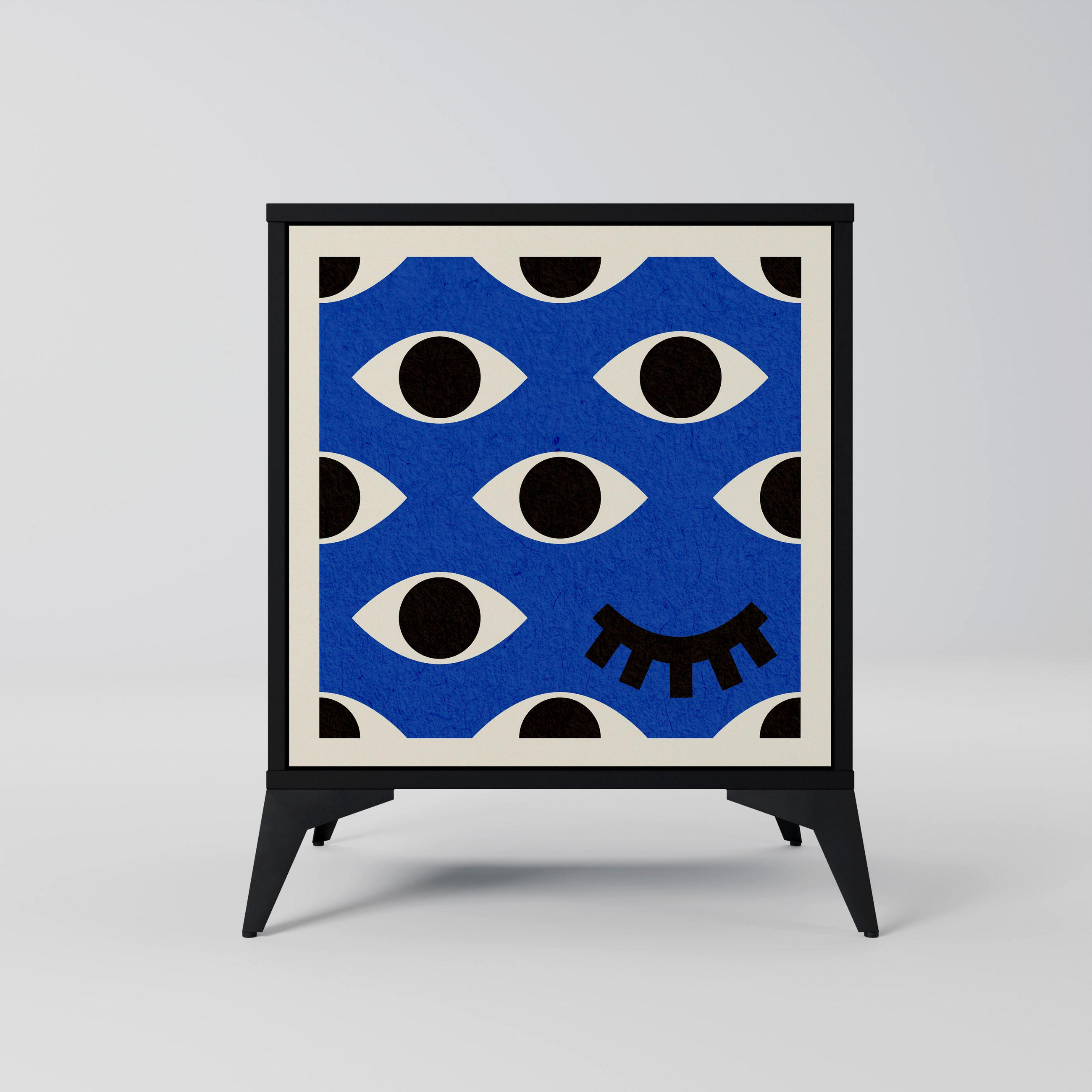 SpaceRebels Sideboard Schwarz 57.5x70.5x42 cm
