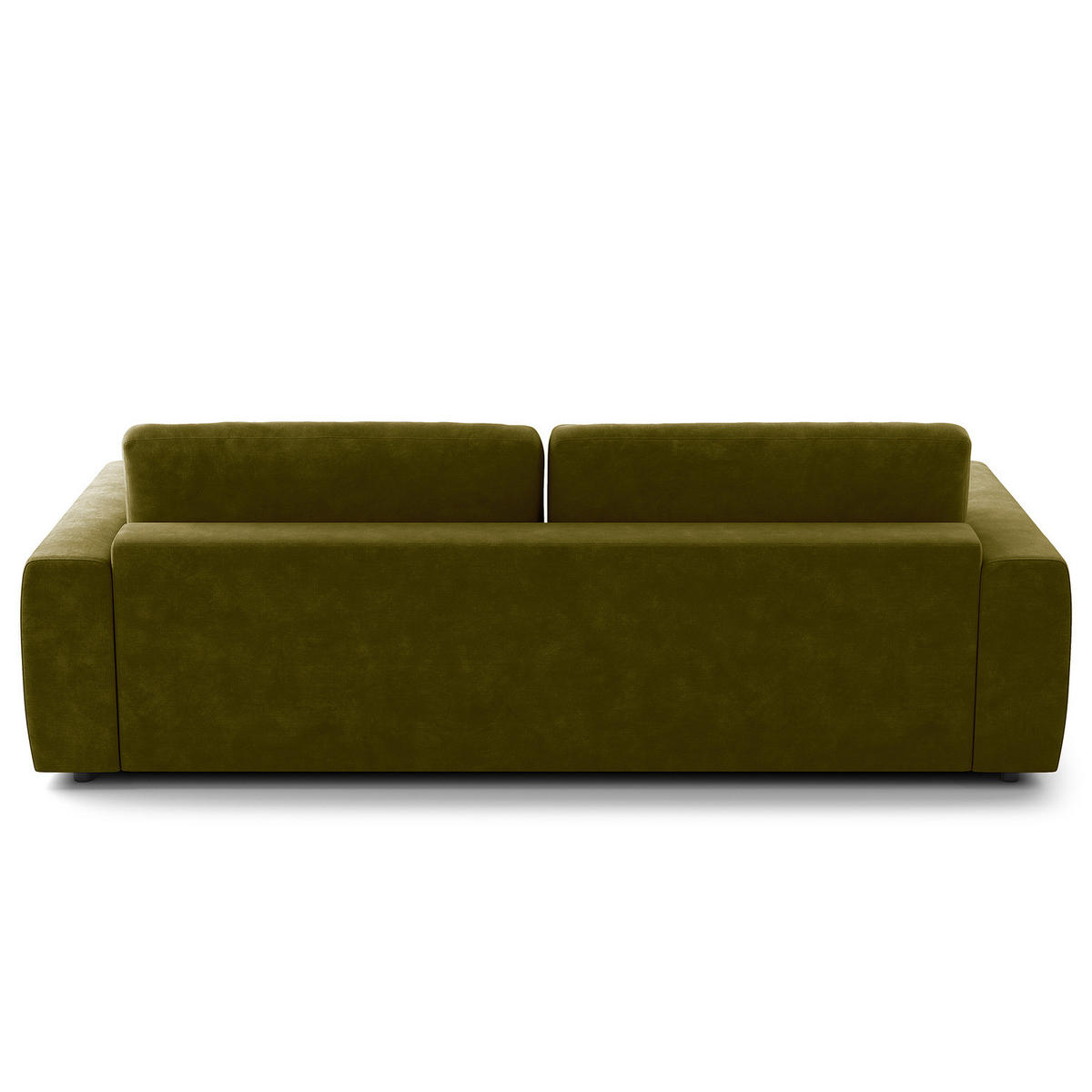 3-SITZER SOFA - Schwarz/Grün, Kunststoff/Textil (252/80/117cm) - home24