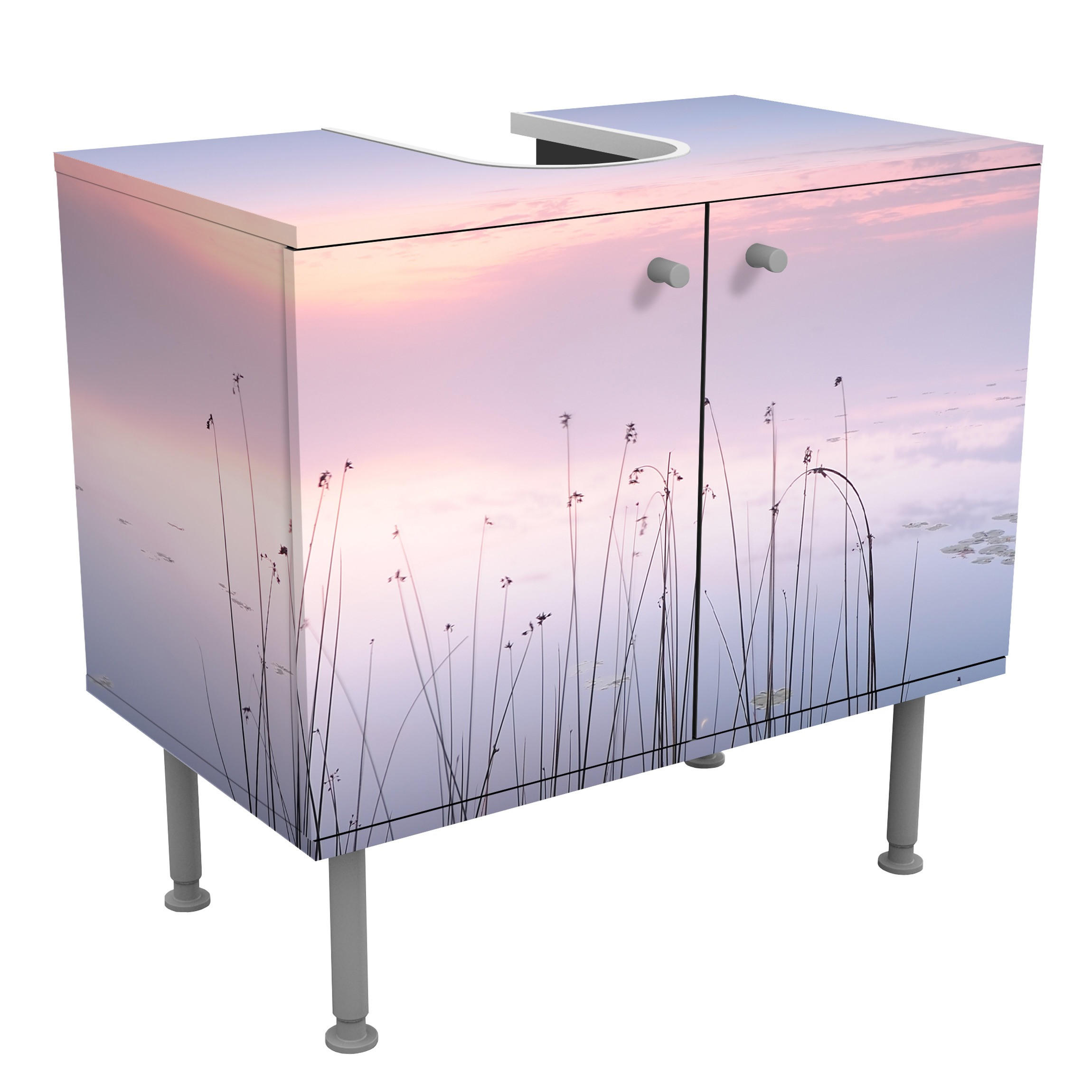Bilderwelten Waschbeckenunterschrank Violett 60x55x35 cm