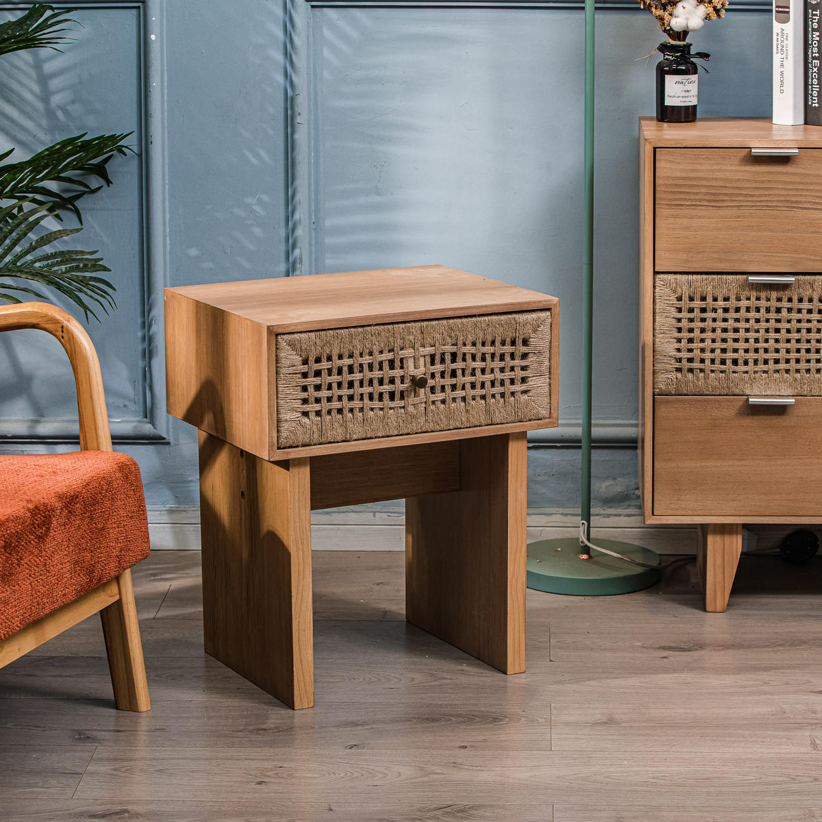 NACHTTISCH Rechteckig Braun 45 x 36 x 55 cm - Braun, Holz (45/55/36cm) - Nordlys