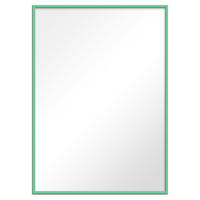 SPIEGEL - Minzfarbenes Holz - Mintgrün, Holz/Papier (50/50/2cm) - Poster&Frame