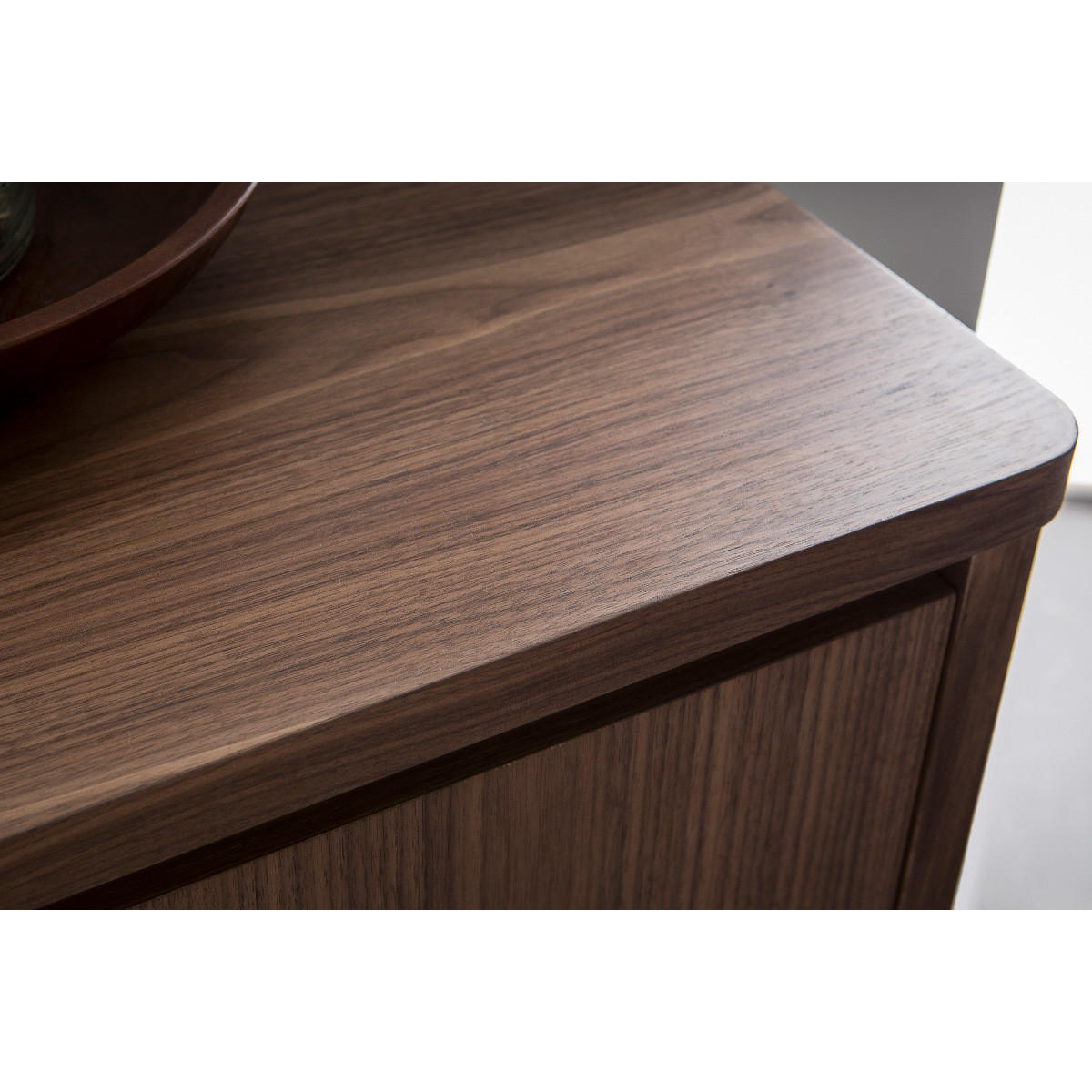 SIDEBOARD Nussbaum FIFTIES - Walnussfarben, Holz (47/76.6/160cm) - Miliboo