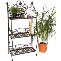 REGAL Metall Klappbar Braun Antik 123 cm - Braun, Metall (55/123/25cm)