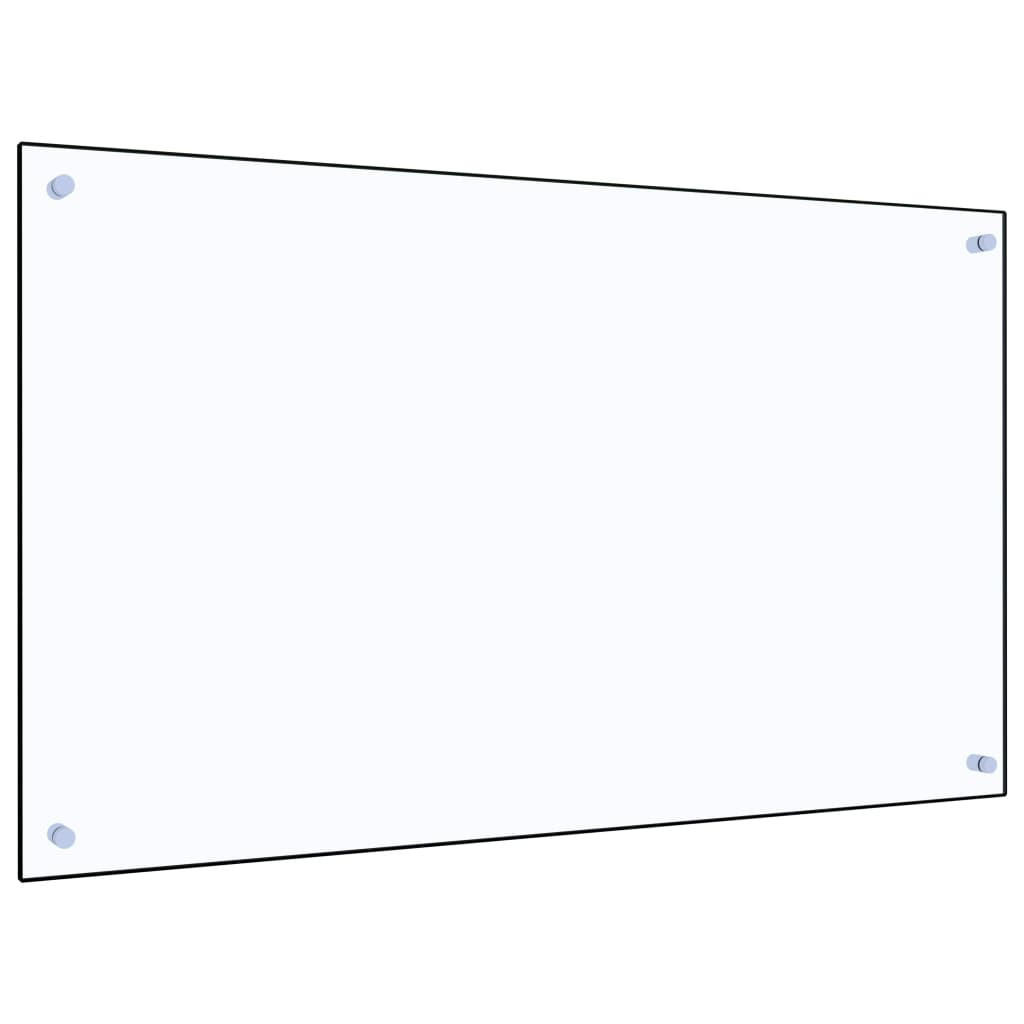 KÜCHENRÜCKWAND Glas - 100x60cm Transparent | Küche Spritzschutz Wandschutz Glasplatte - Transparent, Glas (100/60/0.6cm) - DELUKE