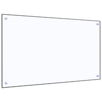 KÜCHENRÜCKWAND Glas - 100x60cm Transparent | Küche Spritzschutz Wandschutz Glasplatte - Transparent, Glas (100/60/0.6cm) - DELUKE
