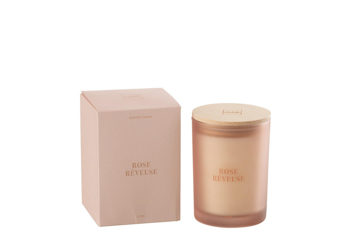 DUFTKERZE ACCORDS ESSENTIALS - Rosa - 38 Std. - Pink, Paraffin (8.5/12.5cm) - J-Line