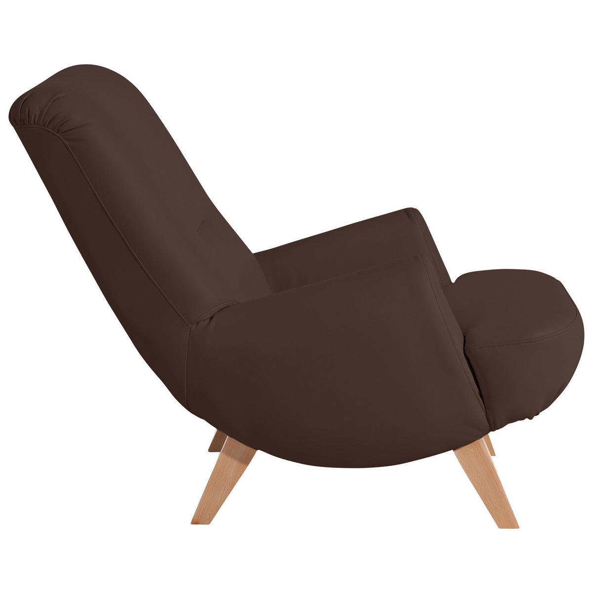 COCKTAILSESSEL Kajsa Kunstleder braun - Braun, Kunststoff (71/80/101cm) - 58aufmkessel