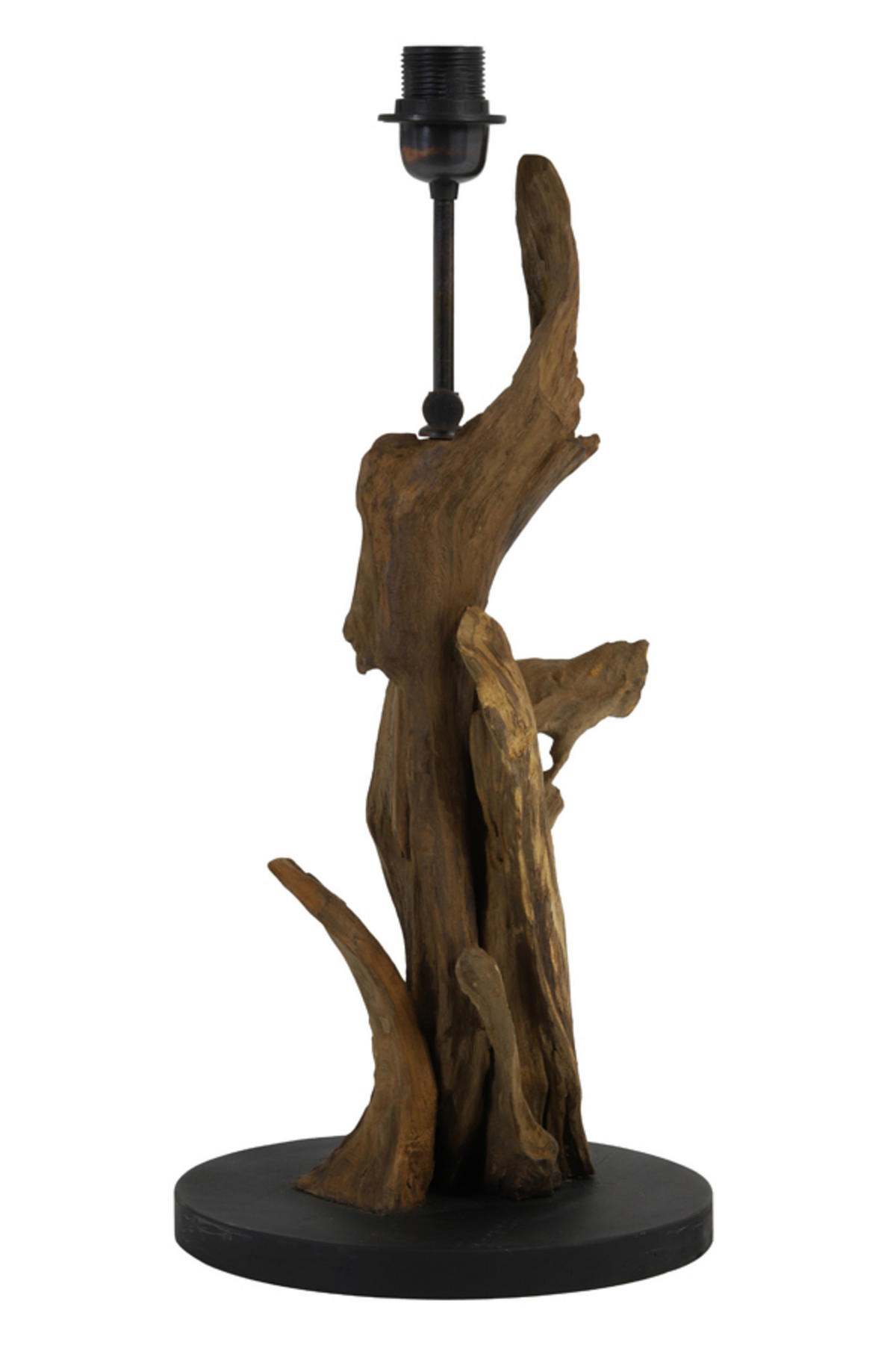 LAMPENFUSS Ikal Braun Ø25/50 cm - Braun, Holz (25/25/50cm) - Light & Living