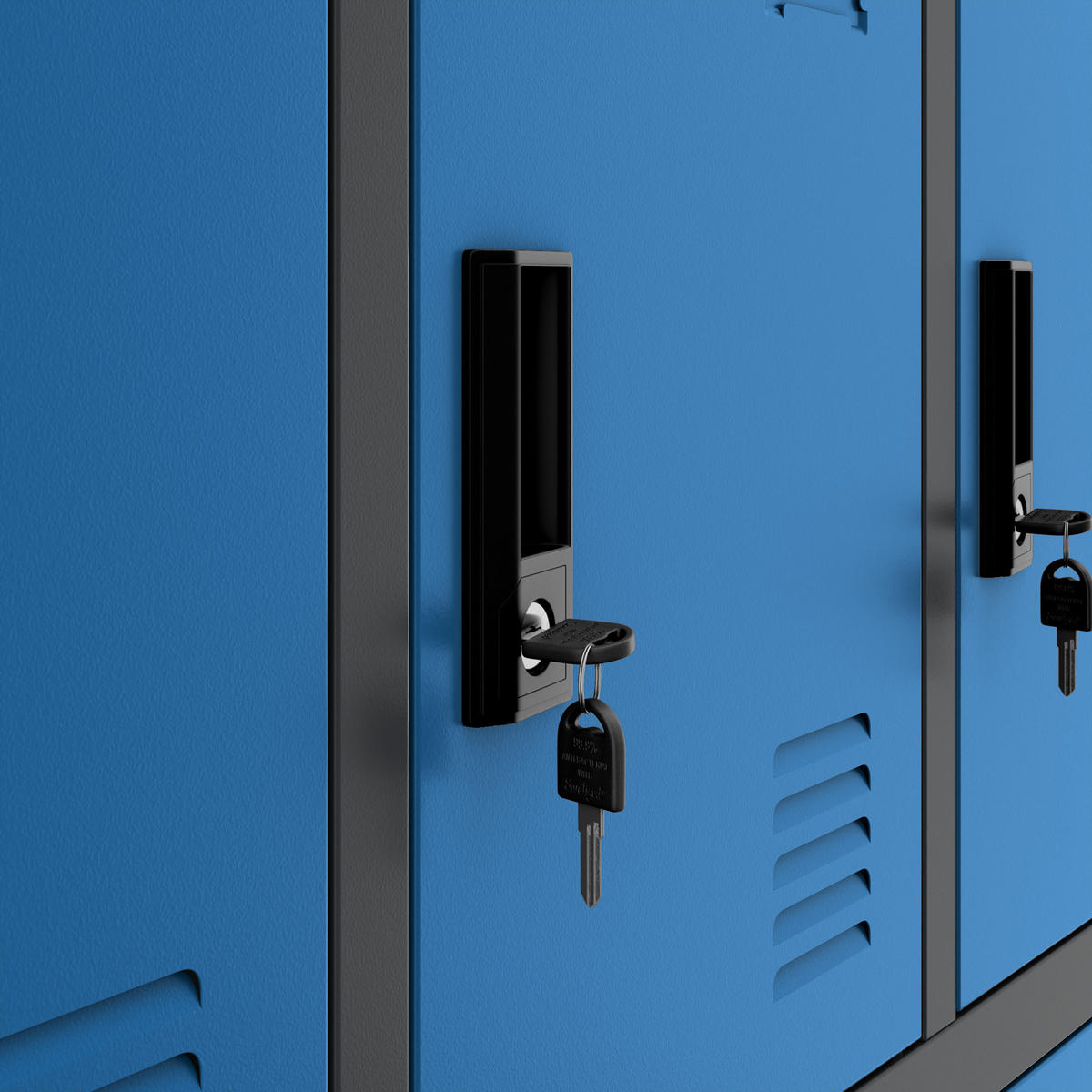 SCHLIESSFACHSCHRANK Marcin 90 x 185 x 40 cm - Blau/Anthrazit, Metall (90/185/40cm) - Jan Nowak