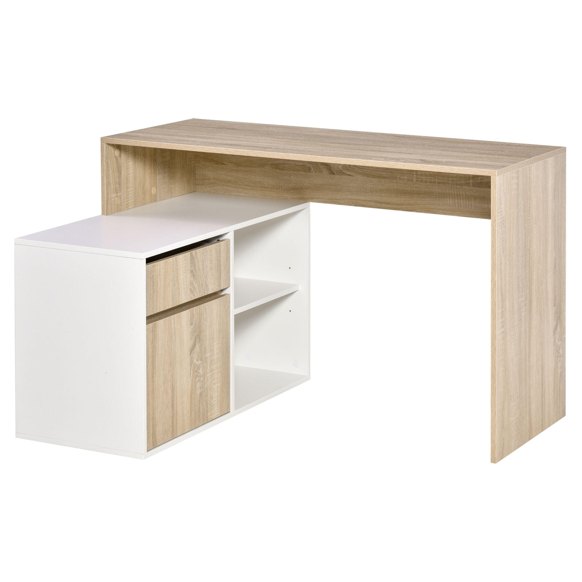 ECKSCHREIBTISCH Multicolor 1 Stück - Multicolor, Holzwerkstoff (120/92/75.5cm) - GiPP
