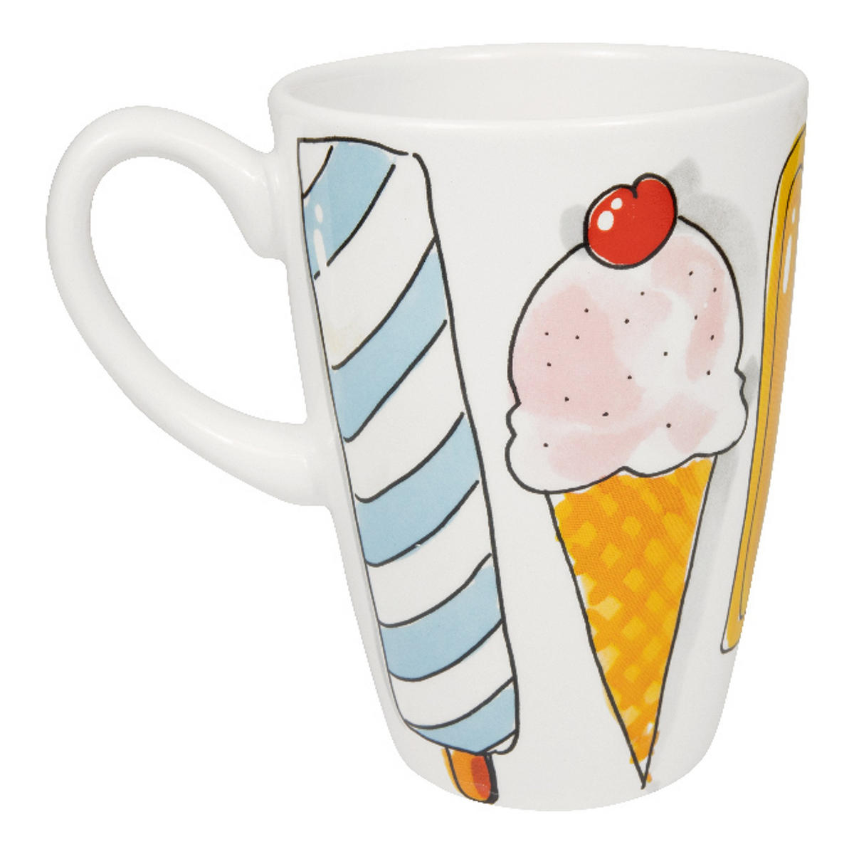XL-BECHER Eis in Bunt - 500 ml - Multicolor, Keramik (0.5L) - Blond Amsterdam