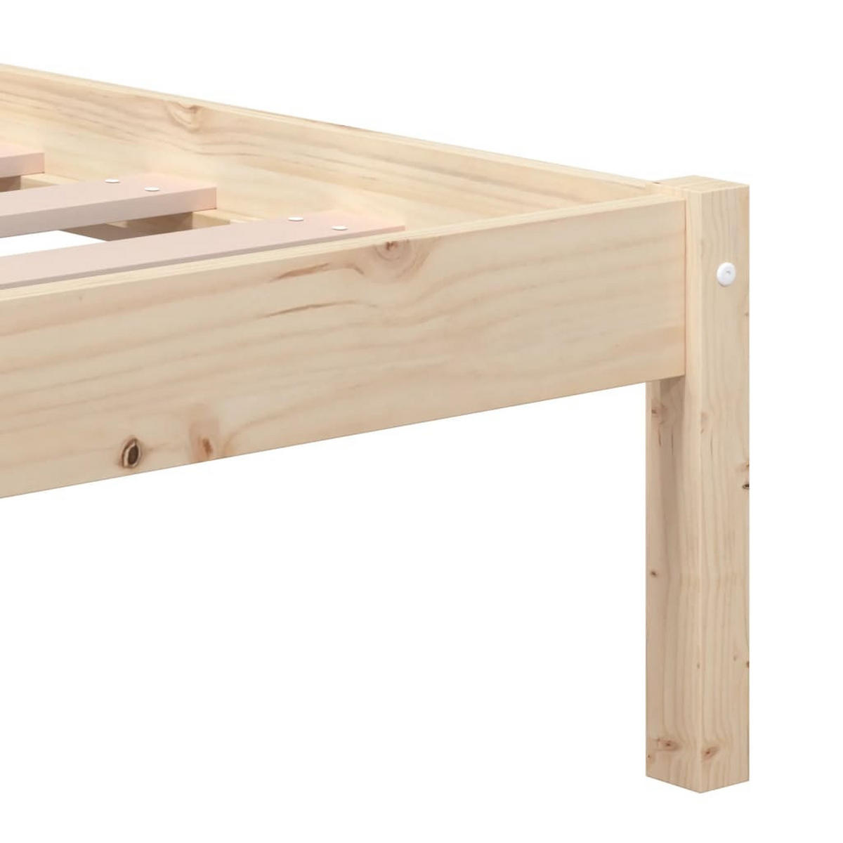 BETT Keen 126/195.5 cm - Braun, Holz (120/190cm) - Nettlife