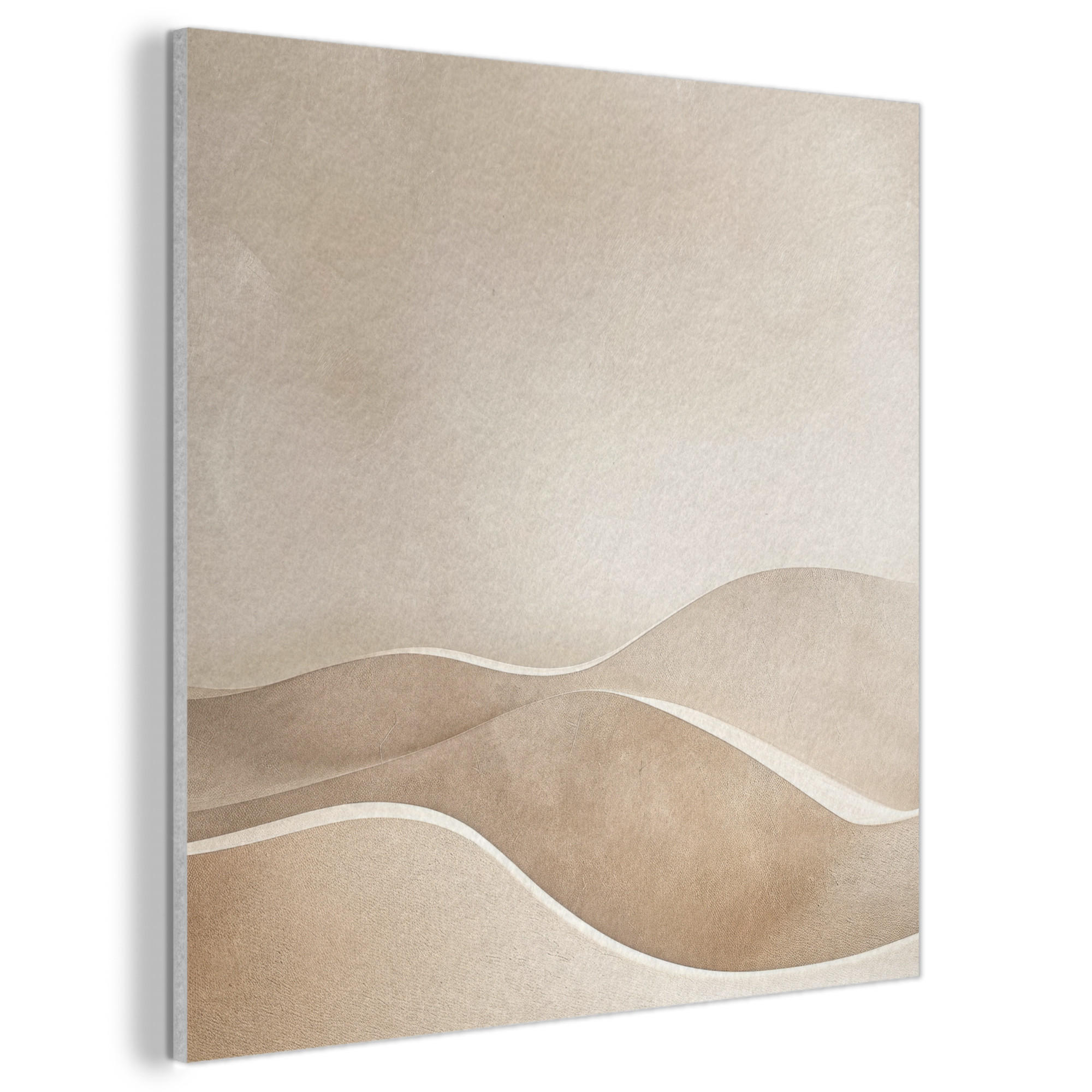 AKUSTIKBILD Beige - Natur - Abstrakt - Modern Akustikpaneele 90x90 cm - Beige, Kunststoff (90/90/0.9cm) - MuchoWow