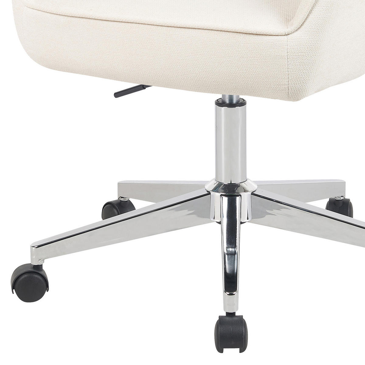 BÜROSTUHL Mika-Noel - Chromfarben/Creme, Textil/Metall (60/79/61cm) - DUBI Möbel