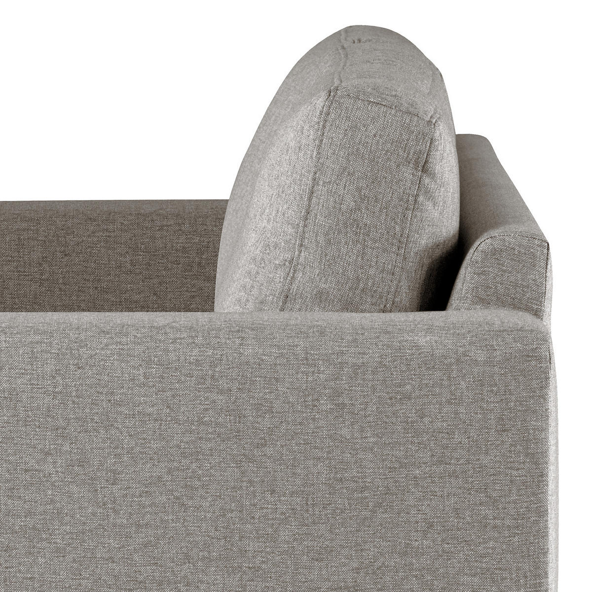 SESSEL - Eichefarben/Graubraun, Eichenholz/Textil (122/81/88cm) - home24