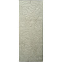 LÄUFER Outdoor, Fußbodenheizung-geeignet, mit Blattmotiv, ENGADIN in Salbeigrün, 80 x 250 cm - Grün, Textil (80/250cm) - KADIMA DESIGN