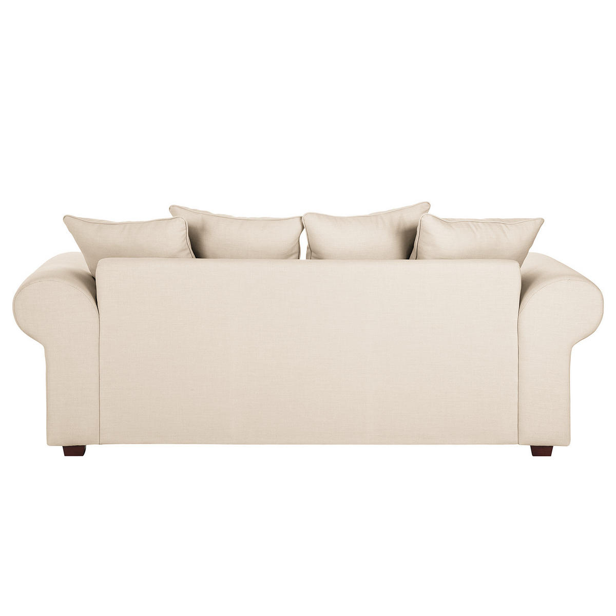 3-SITZER SOFA - Webstoff - Beige, Textil (217/84/90cm) - home24
