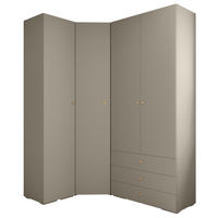 GARDEROBEN-SET 236,7/181,7/47 - Kaschmir/Goldfarben, Holz/Kunststoff (181.7/236.7/47cm) - Abiks Möbel
