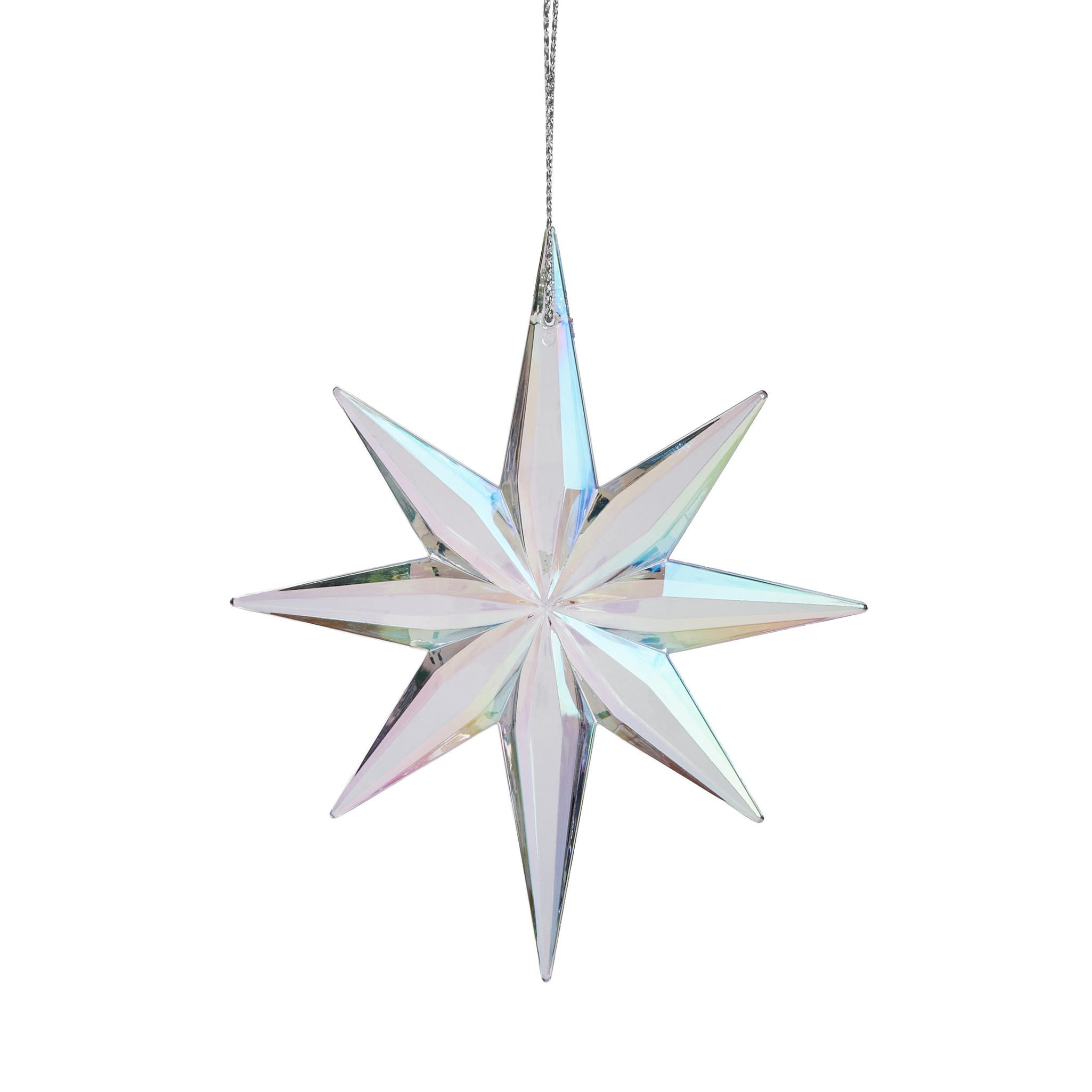 WEIHNACHTSDEKO Hängend STARSIO, 10 x 12 cm, Mehrfarbig, Christbaumschmuck, Weihnachtsbaumdekoration, Christmas, Xmas - Multicolor, Kunststoff (10.5/12/0.5cm) - home&you