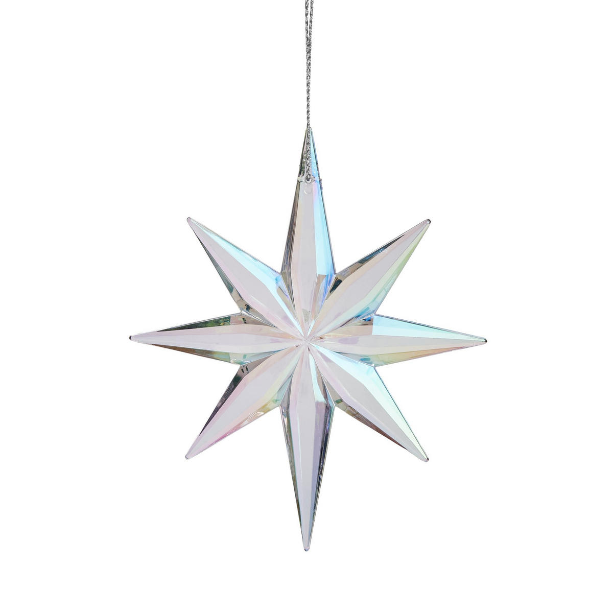 WEIHNACHTSDEKO Hängend STARSIO, 10 x 12 cm, Mehrfarbig, Christbaumschmuck, Weihnachtsbaumdekoration, Christmas, Xmas - Multicolor, Kunststoff (10.5/12/0.5cm) - home&you