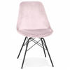 STUHL Rosa 45x83x55cm - Schwarz/Rosa, Holz/Metall (45/83/55cm) - AlterEgo