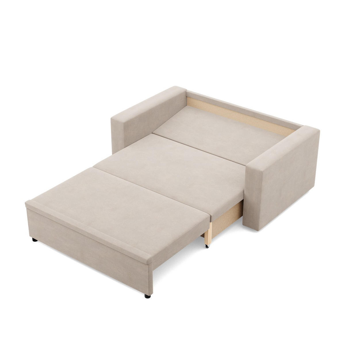 SOFA 2-SITZER MIT SCHLAFFUNKTION NEO, Beige - Beige, Textil (148/90/87cm)
