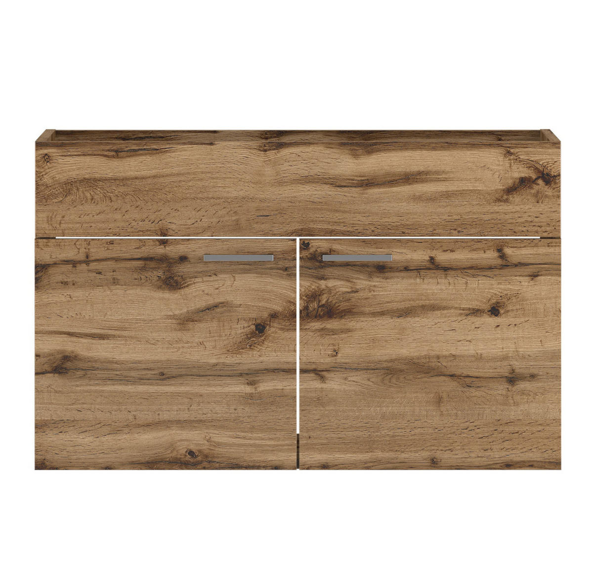 WASCHBECKENUNTERSCHRANK Colorado 2 Schubladen Eiche - 80 x 46 x 52 cm - Eichefarben, Holz (80/52/46cm) - Badplaats