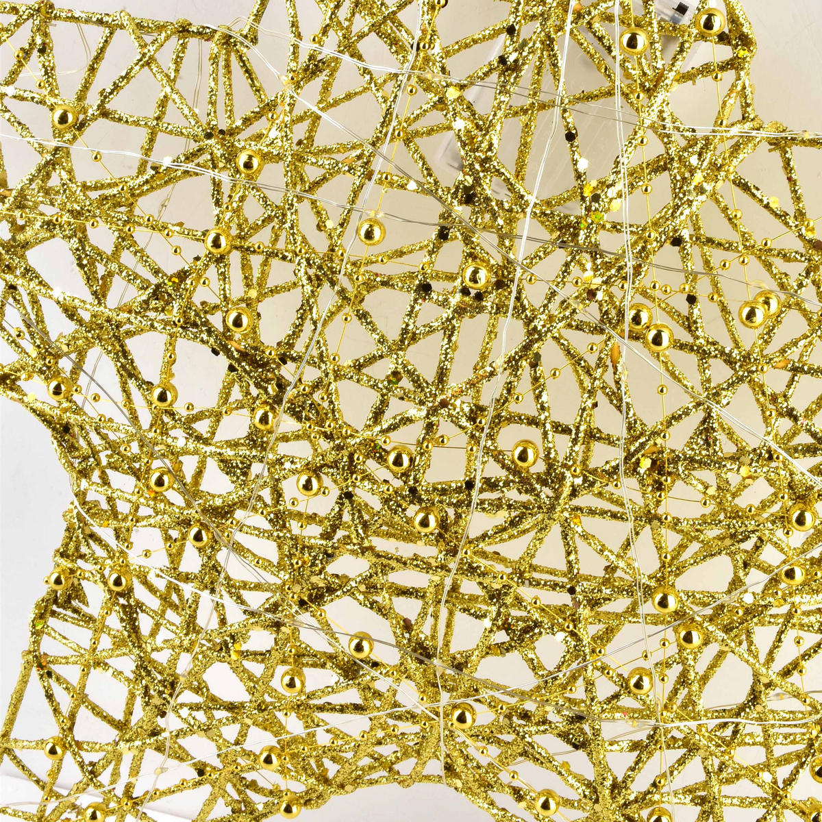 LED-DEKOLEUCHTE Santa Lila Gold 35x34x4 cm Kunststoff - Goldfarben, Kunststoff (34/4/35cm) - Mondex