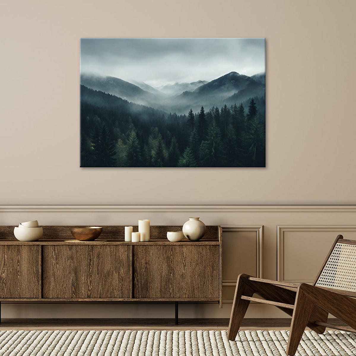 KUNSTDRUCK Grau 100/70 cm - Grau, Textil (100/70cm) - KUNSTLOFT