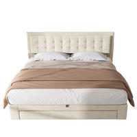POLSTERBETT 160/200 cm aus Samt mit verstellbarem Kopfteil und Stauraum Beige - Beige, Textil (160/200cm) - Modenvie
