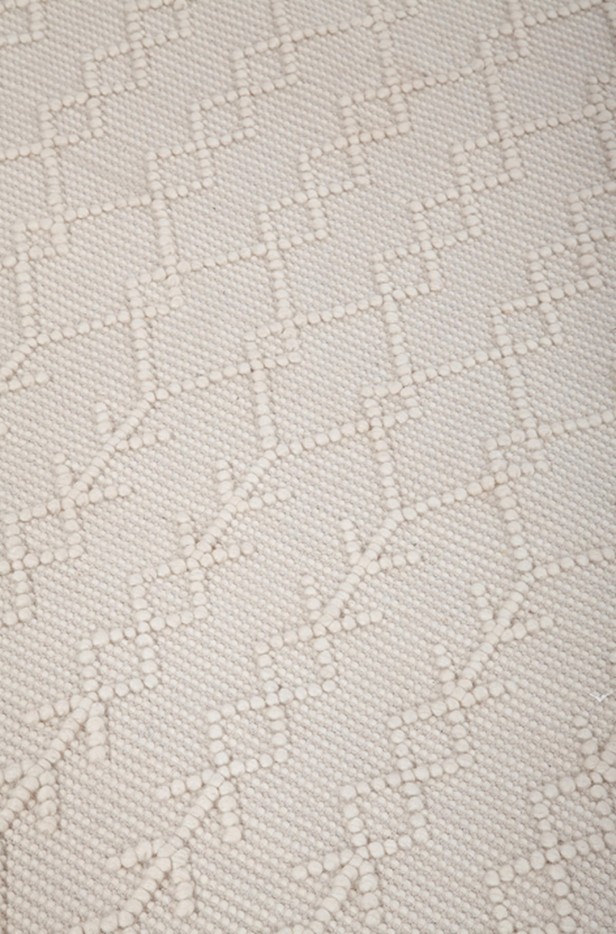 TEPPICH handgewebt Kelim Berber Wolle RIVA Weiß 160 x 230 cm - Weiß, Naturmaterialien (160/230cm) - Novatrend