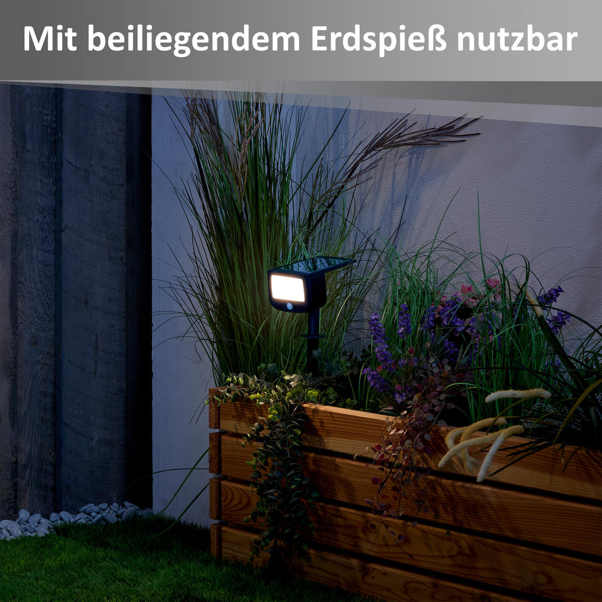 LED-SOLAR-SICHERHEITSLEUCHTE - mit Bewegungsmelder und Funk-Aktivierung für Garten und Terrasse, 6er-Set - Weiß, Kunststoff (13/4.5/33.9cm) - Northpoint