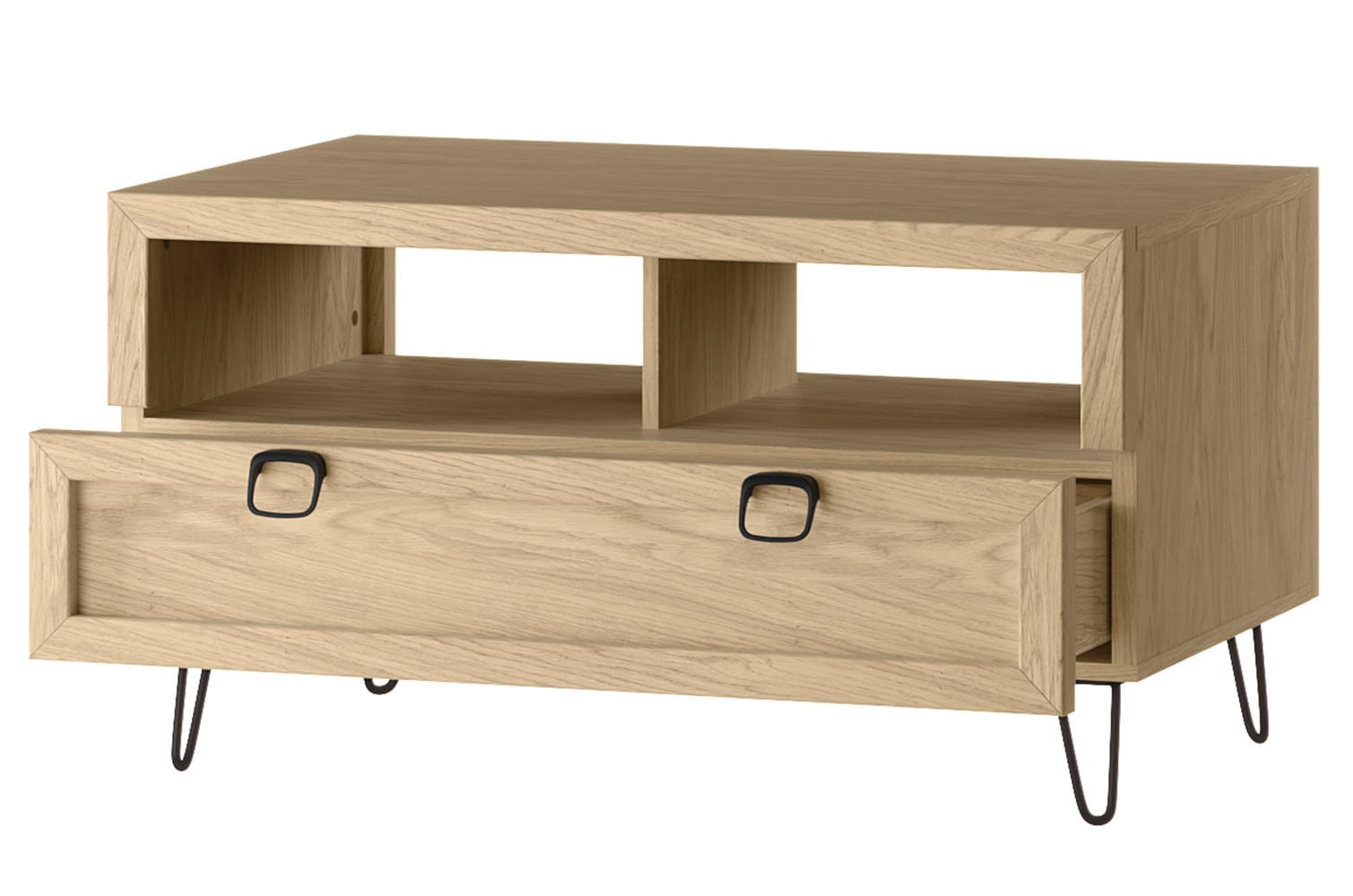 COUCHTISCH Limbo Eiche Artisan 100 / 50 / 60cm - Eiche Artisan/Braun, Holz (60/100/50cm) - Feldmann-Wohnen