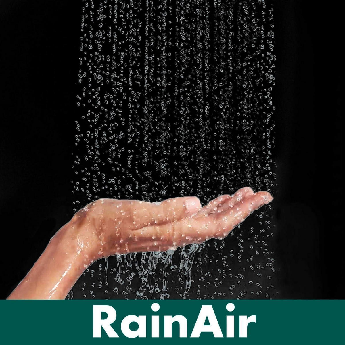 REGENDUSCHE 36 cm Silber - Silberfarben, Metall (20/12.7/30cm)