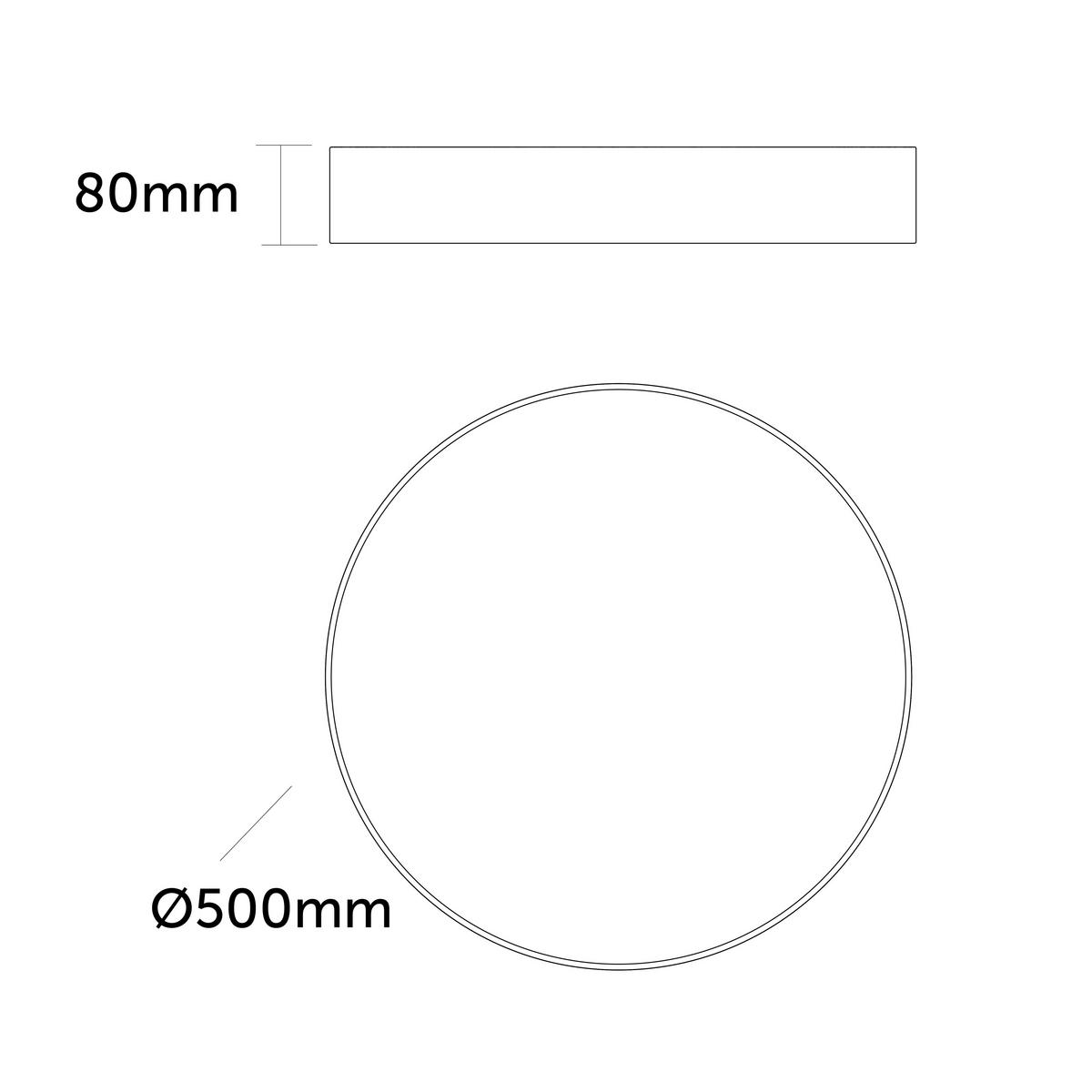 LED-DECKENLEUCHTE Punnett - Weiß, Metall (50/50/8cm) - Lumicom