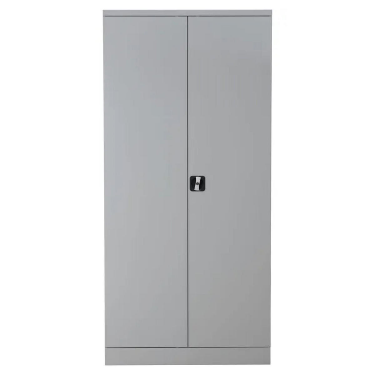 STAHLSCHRANK Bee mit 10 verzinkten Fachböden 195x92x42 cm Korpusfarbe Lichtgrau Frontfarbe Lichtgrau - Hellgrau, Metall (92/195/42cm)